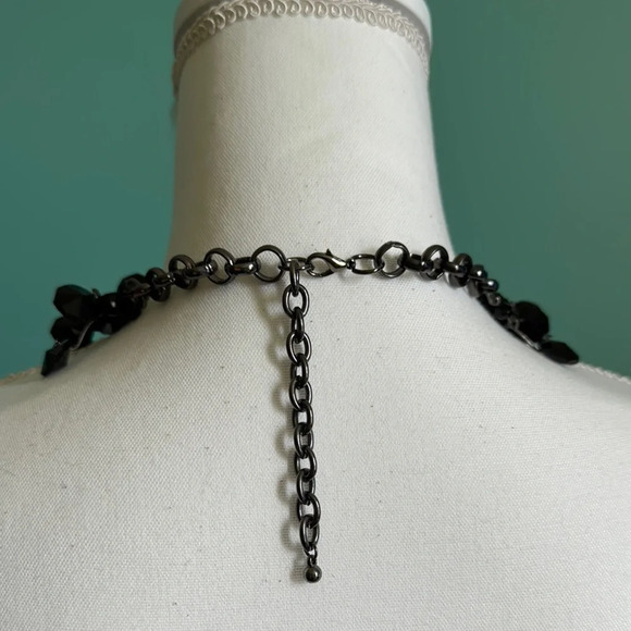 Black Multi-Strand Floating Necklace - Picture 4 of 4